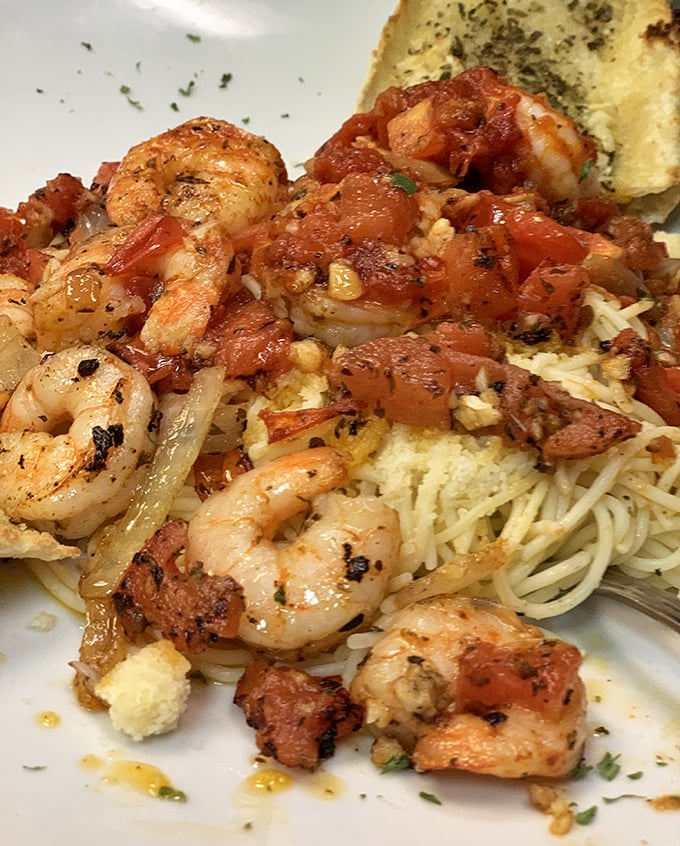 Shrimp Scampi - Palm Diner Boynton Beach
